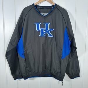 Colosseum Athletics Kentucky Wildcats Pullover Mens XL Windbreaker Grey Vintage